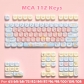 Encounter Record 104+8 / 16 MCA Profile Keycap Set Cherry MX PBT Dye-subbed for Mechanical Gaming Keyboard